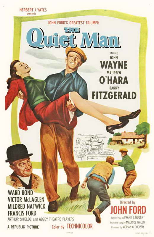 The Quiet Man Movie Poster Print showcasing classic film design.