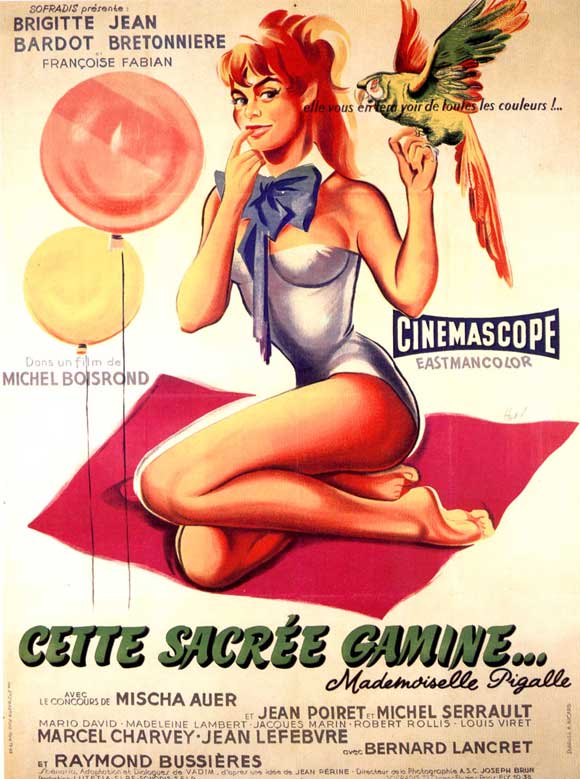 That Naughty Girl Movie Poster Print showcasing vibrant colors and classic cinema style.