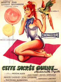 That Naughty Girl Movie Poster Print showcasing vibrant colors and classic cinema style.
