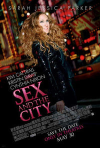 Sex and The City: The Movie Poster Print showcasing the stylish lives of Carrie and her friends.