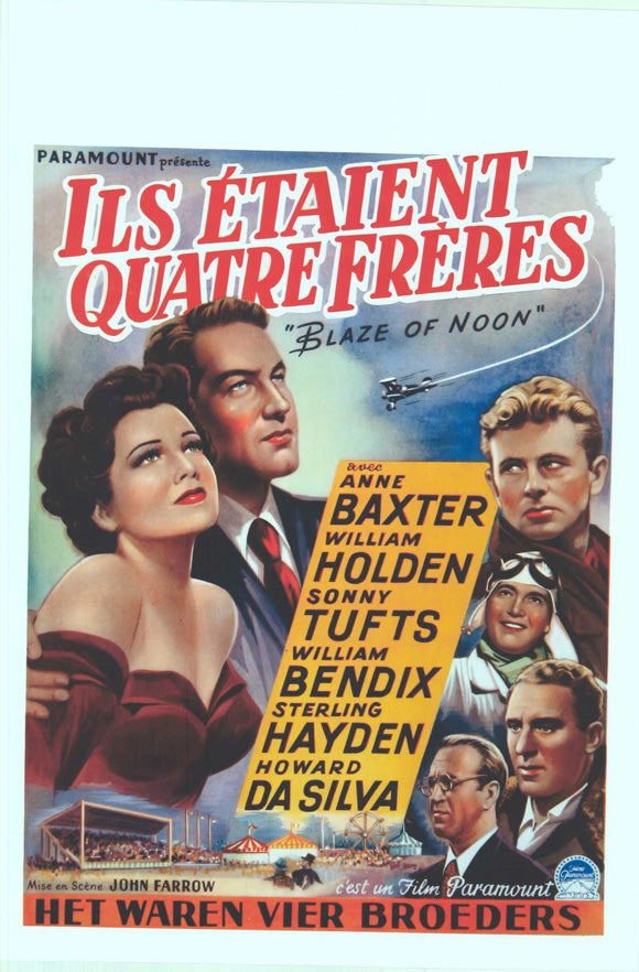 Blaze of Noon Movie Poster Print featuring vibrant colors and classic film imagery.