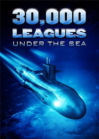30,000 Leagues Under the Sea Movie Poster Print featuring deep sea adventure imagery.