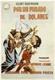 A Fistful of Dollars Movie Poster Print showcasing iconic Western film imagery.