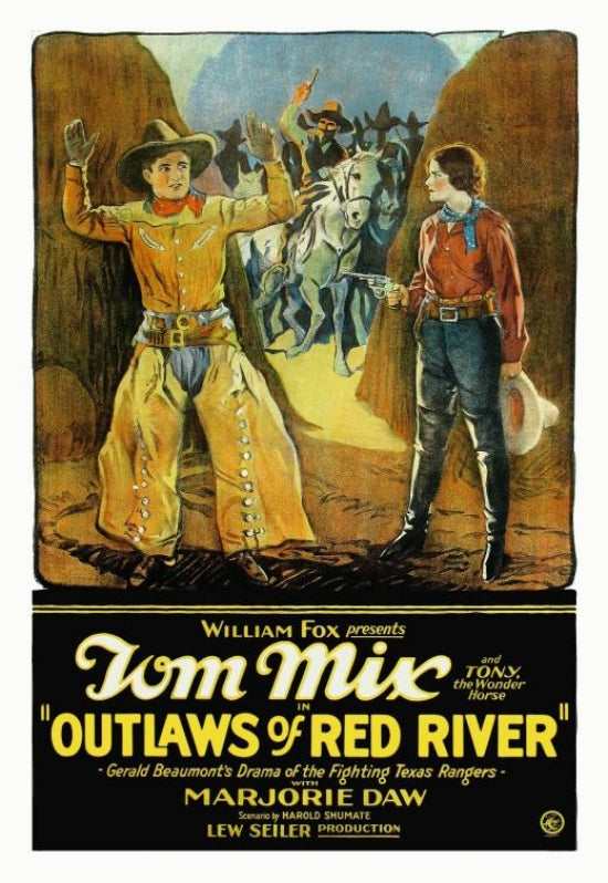 Outlaws of Red River Movie Poster Print - Classic Film Art