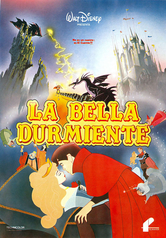 Sleeping Beauty Movie Poster Print featuring Princess Aurora