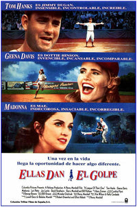A League of Their Own Movie Poster Print featuring vibrant colors and iconic design.