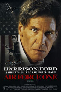 Air Force One Movie Poster Print featuring iconic film imagery.