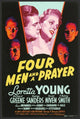 Four Men and a Prayer Movie Poster Print featuring classic film imagery.