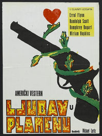 Virginia City Movie Poster Print showcasing classic western film art.