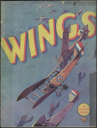 Wings Movie Poster Print showcasing classic aviation film art.