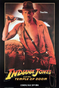 Indiana Jones and the Temple of Doom Movie Poster Print 27x40