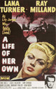 A Life of Her Own Movie Poster Print showcasing classic cinema artwork.