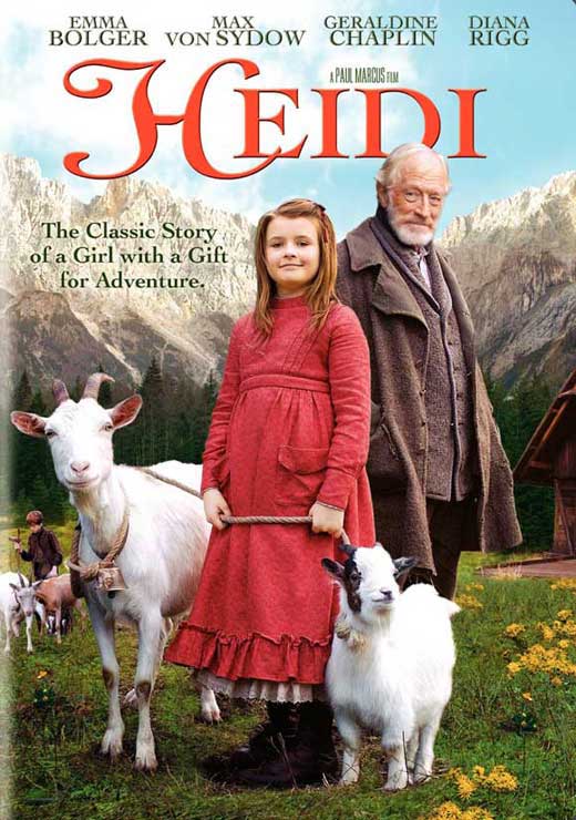 Heidi Movie Poster Print showcasing classic family film artwork.