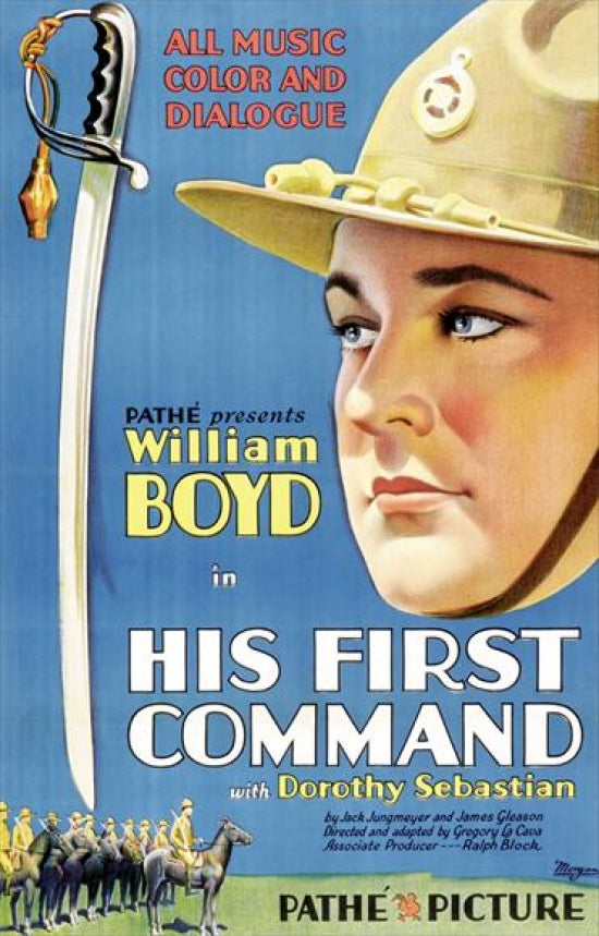 His First Command Movie Poster Print showcasing cinematic adventure.