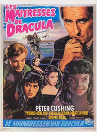 The Brides of Dracula Movie Poster Print showcasing gothic horror art.