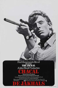 The Day of the Jackal Movie Poster Print featuring suspenseful design.