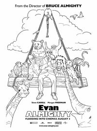 Evan Almighty Movie Poster Print showcasing a fun and inspirational design.