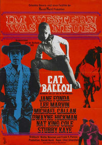 Cat Ballou Movie Poster Print showcasing classic western film art.