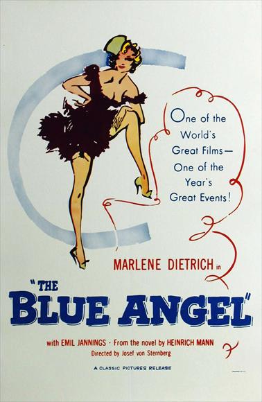 The Blue Angel Movie Poster Print showcasing classic film art