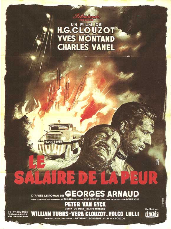 Wages of Fear Movie Poster Print showcasing classic cinema art.