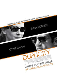 Duplicity Movie Poster Print showcasing cinematic art.