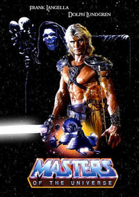Masters of the Universe Movie Poster Print featuring vibrant characters and scenes.
