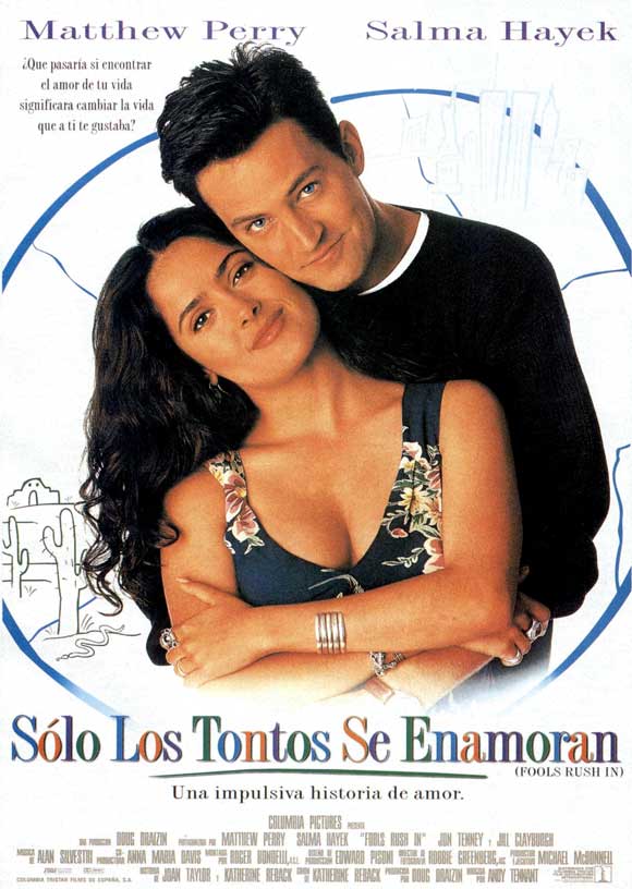 Fools Rush In Movie Poster Print featuring classic film imagery.