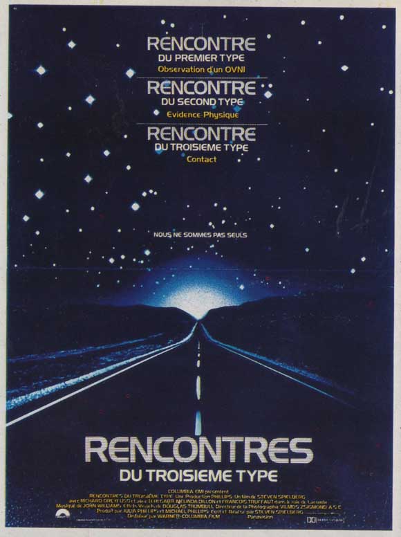 Close Encounters of the Third Kind Movie Poster Print featuring iconic imagery from the film.