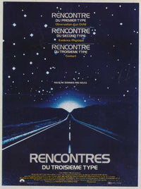 Close Encounters of the Third Kind Movie Poster Print featuring iconic imagery from the film.