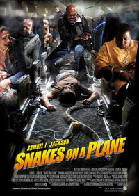 Snakes on a Plane Movie Poster Print featuring action-packed visuals.