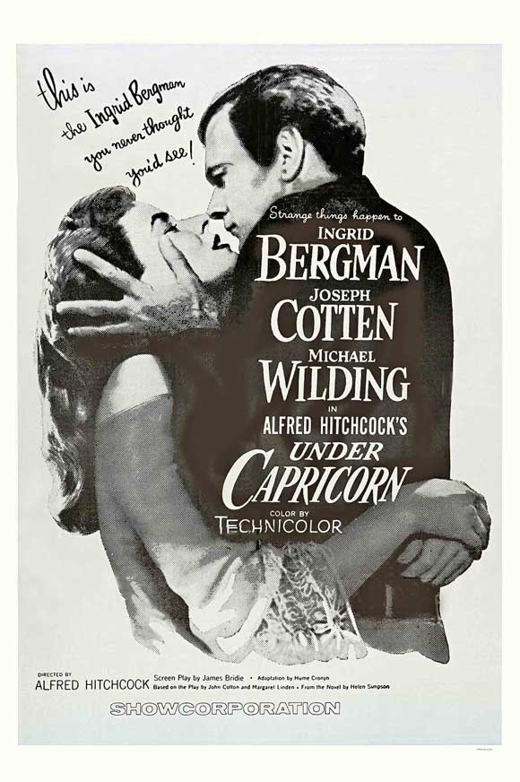 Under Capricorn Movie Poster Print showcasing classic film art.