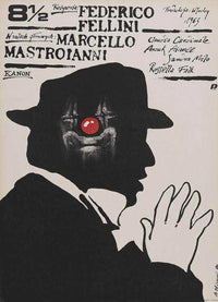 8 1/2 Movie Poster Print showcasing classic film art