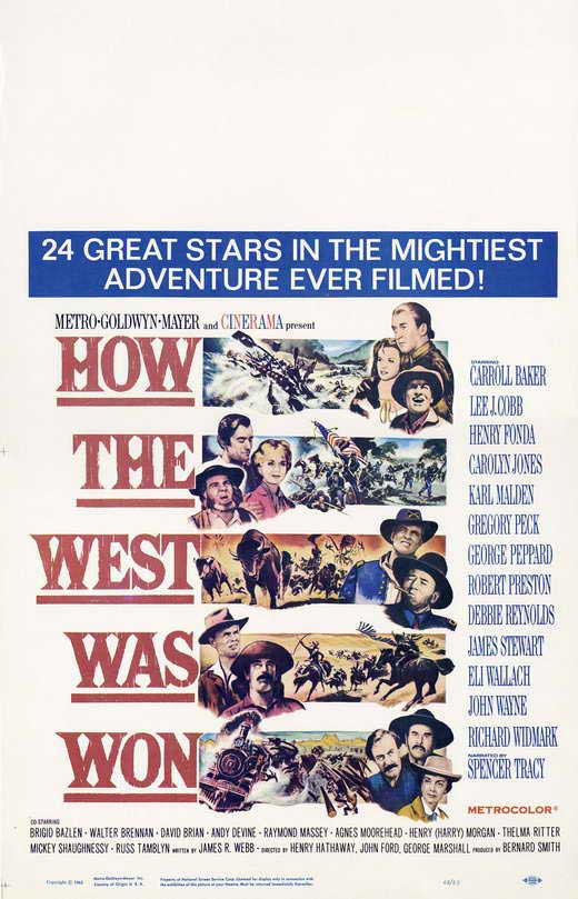 How the West Was Won Movie Poster Print showcasing cinematic history.