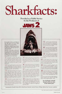 Jaws 2 Movie Poster Print showcasing the thrilling cinematic experience
