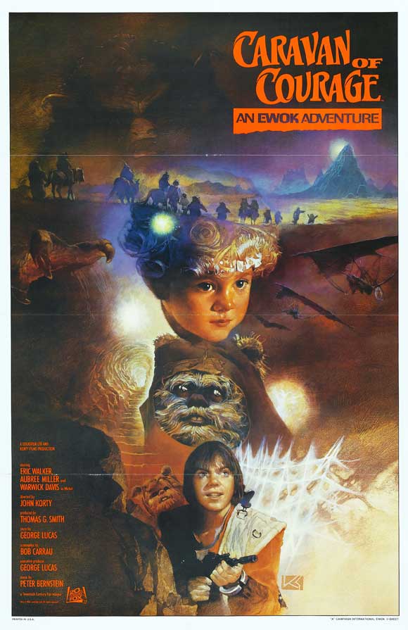 The Ewok Adventure Movie Poster Print featuring Ewoks from Star Wars.