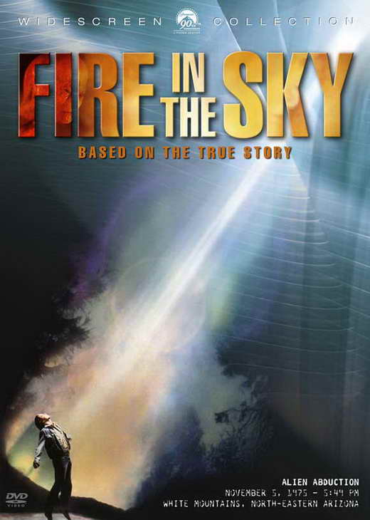 Fire in the Sky Movie Poster Print showcasing vibrant colors and design.
