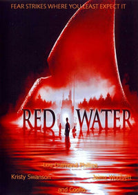 Red Water Movie Poster Print featuring dramatic imagery and vibrant colors.