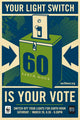 Earth Hour Movie Poster Print showcasing environmental awareness and unity.