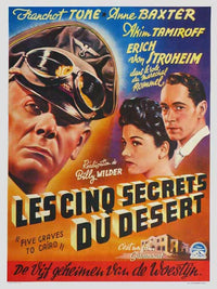 Five Graves to Cairo Movie Poster Print showcasing classic film imagery.