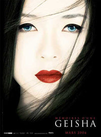 Memoirs of a Geisha movie poster print showcasing elegant artwork.
