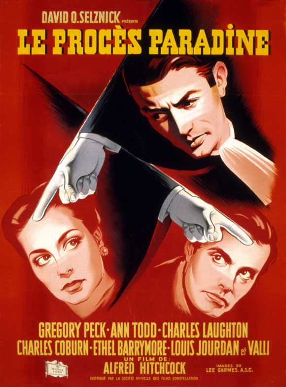 The Paradine Case Movie Poster Print showcasing classic cinema art.