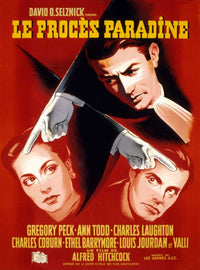 The Paradine Case Movie Poster Print showcasing classic cinema art.