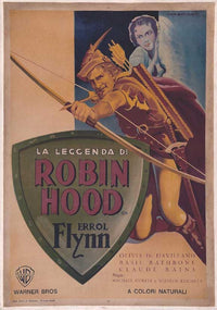 The Adventures of Robin Hood Movie Poster Print featuring vibrant imagery and dynamic composition.