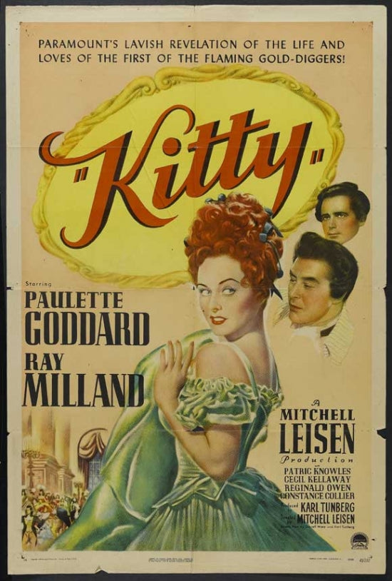 Kitty Movie Poster Print featuring adorable cat design.