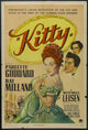Kitty Movie Poster Print featuring adorable cat design.