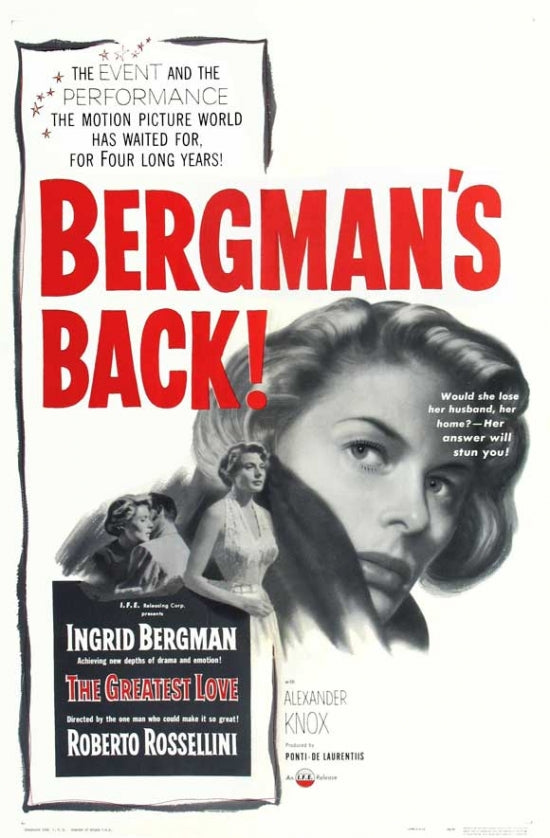 Europa '51 Movie Poster Print showcasing classic cinema art.