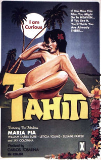 I Am Curious Tahiti Movie Poster Print showcasing vibrant colors and intriguing themes.
