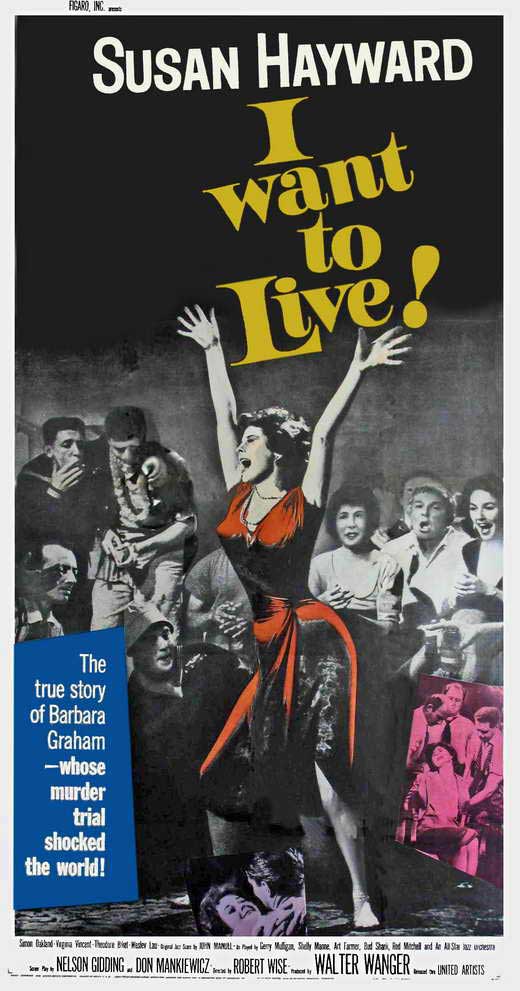 I Want to Live! Movie Poster Print showcasing classic film art.