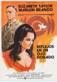 Reflections in a Golden Eye Movie Poster Print showcasing cinematic art.