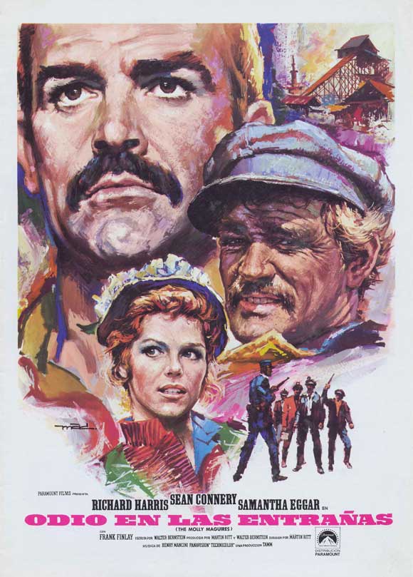 Molly Maguires Movie Poster Print featuring dramatic film artwork.